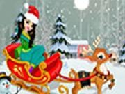 Jouer à Christmas Girl with Reindeer Dress Up game