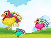 Jouer à Colorful Turkey Matching