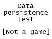 Jouer à Data persistence test