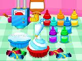 Jouer à Cooking colorful cupcakes