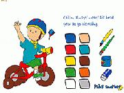 Jouer &agrave; Caillou Coloring