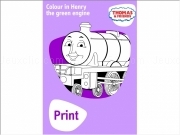 Jouer à Thomas henry the green engine coloring