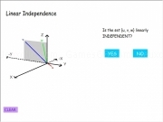 Jouer à Linear independence
