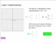 Jouer à Linear transformation