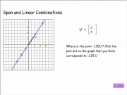 Jouer à Span and linear combinations 2