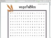 Jouer à Vegetables wordsearch
