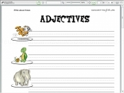 Jouer à Adjectives 1 writing