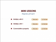Jouer à Mini lesson - properties of 0 and 1