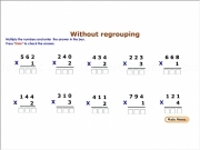 Jouer à Worksheet2 multiplication 3d