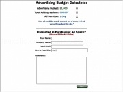 Jouer à Advertising budget calculator