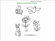 Jouer à Spring bulletin board patterns