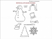 Jouer à Winter bulletin board patterns