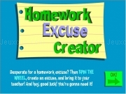 Jouer à Homework excuse creator