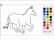 Jouer à Running horse coloring