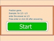 Jouer à Fractions game subtraction