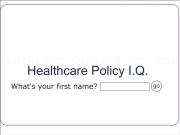 Jouer à Healthcare policy iq test