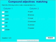 Jouer à Compound adjectives match