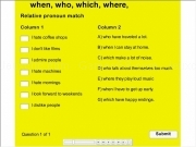 Jouer à Relative pronoun