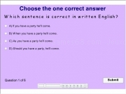 Jouer à Upper int grammar 1