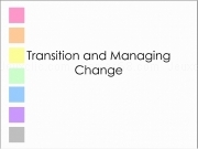 Jouer à Transition and managing change