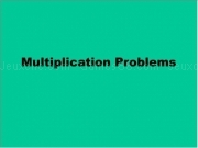 Jouer à Multiplication problems