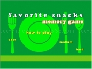 Jouer à Favorite snacks memory game