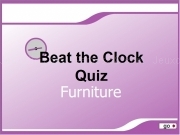 Jouer à Beat the clocks quiz - furniture