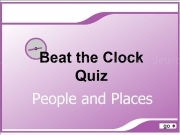 Jouer à Beat the clock quiz - people and places