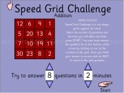Jouer à Spieed grid challenge - addition