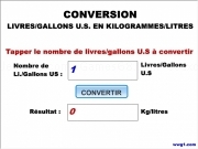 Jouer à Livres gallons us kilogrammes litres