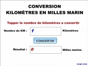 Jouer à Kilometres milles marins