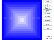 Jouer à Optic illusion blue sqaures
