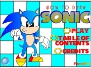 Jouer à How to draw sonic