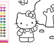 Jouer à Hello kitty coloriage