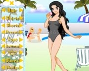 Jouer à August holidays dress up game