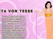 Jouer à Dita von teese dress up game