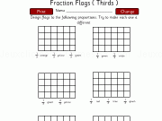 Jouer à Fraction flags thirds