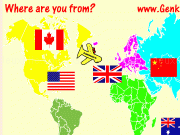 Jouer à Countries where are your from color