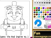 Jouer à James the red engine coloring