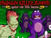 Jouer à Chainsaw killer zombie against cute little bunnies
