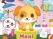 Jouer à Maui dressing up dog