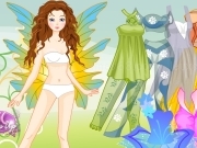 Jouer à Green butterfly girl dress up