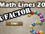 Jouer à Math lines 20 - X factor