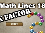 Jouer à Math lines 18 - X factor