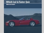 Jouer à Which car is faster quiz