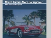 Jouer à Which car has more horsepower quiz