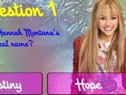 Jouer à Hannah Montana trivia