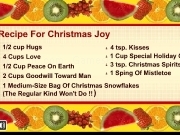 Jouer à Christmas joy recipe card