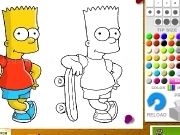 Jouer à Bart Simpson coloring