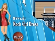 Jouer à Shop n dress basket ball game - style rock girl dress